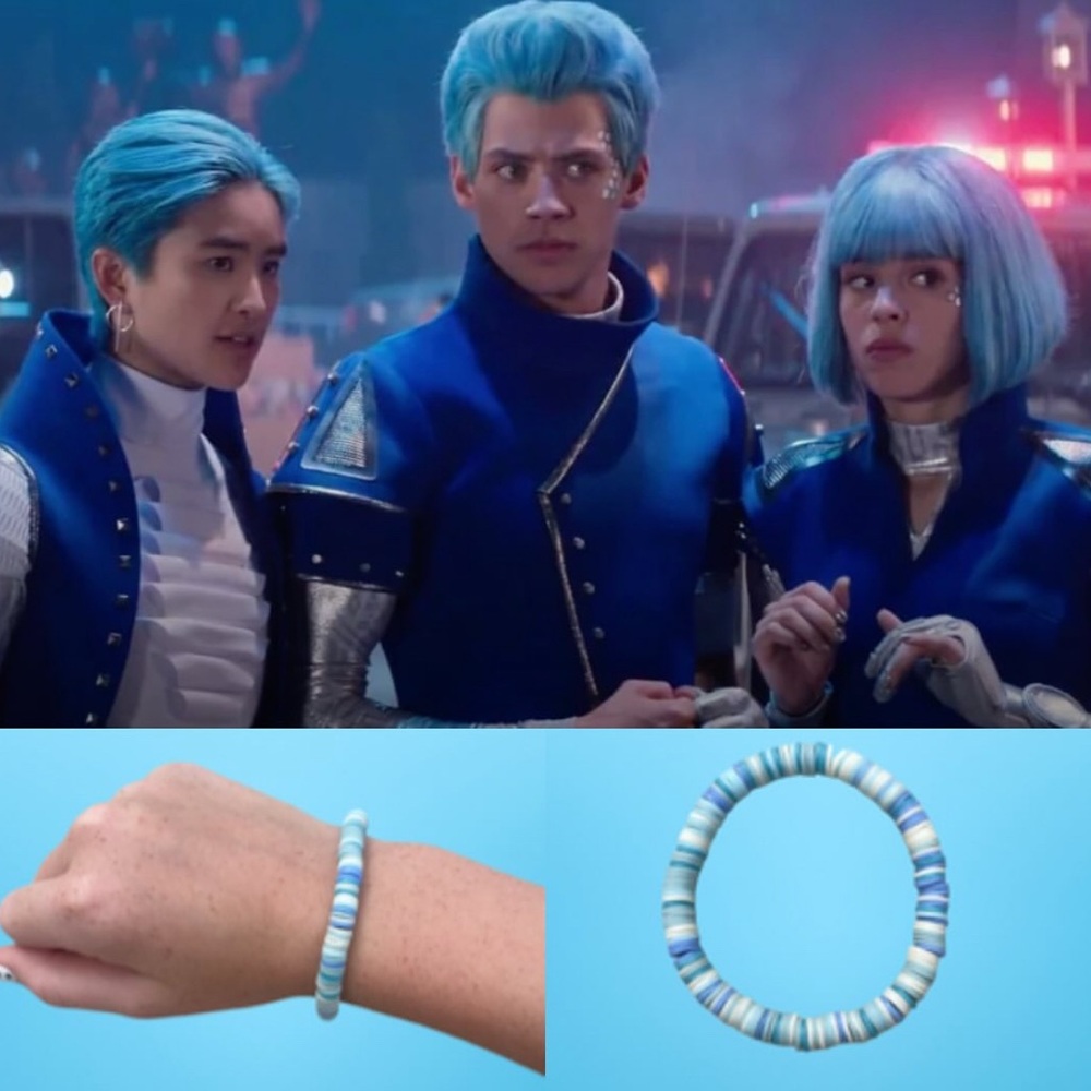 alien zombies claybead bracelet